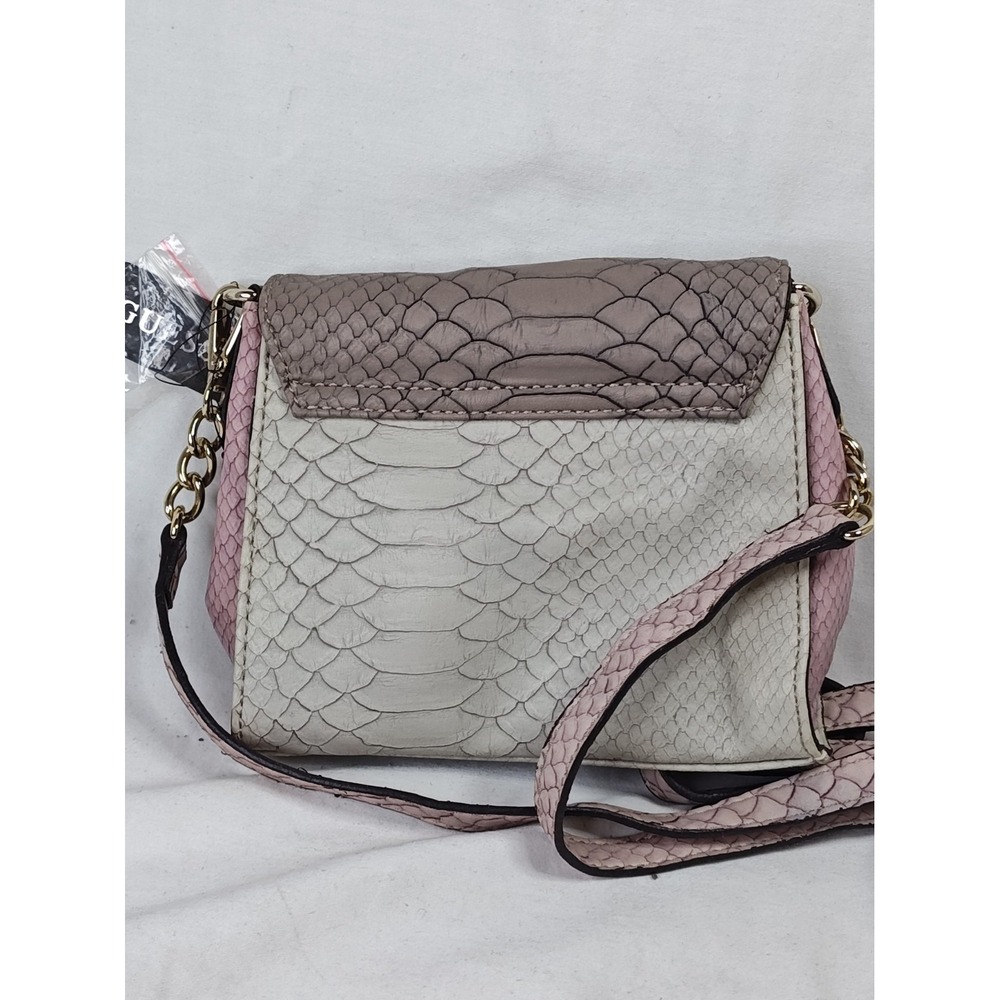 Guess Otilia Mini Rose Multi Faux Snakeskin Colorblock Crossbody Bag RH261896 NW - Picture 2 of 13